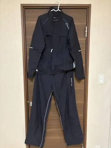 투어 스테이지 우비 상하의 세트 블랙