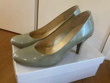 피티 페미니네 에나멜 펌프스 그린 블루 7cm 힐 24