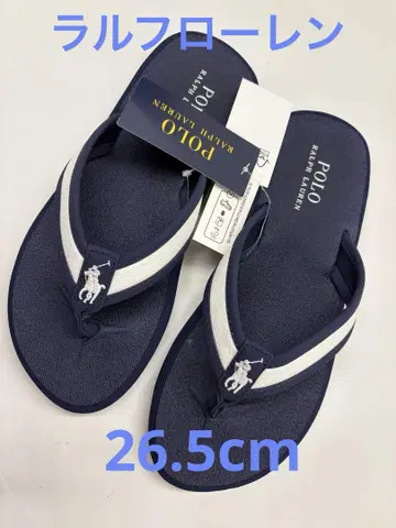 폴로 랄프 로렌 비치 샌들 네이비 26.5cm 포니 자수
