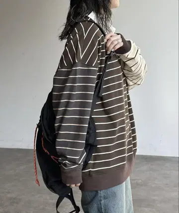 cpcm U.S. POLO ASSN 라거 셔츠 브라운