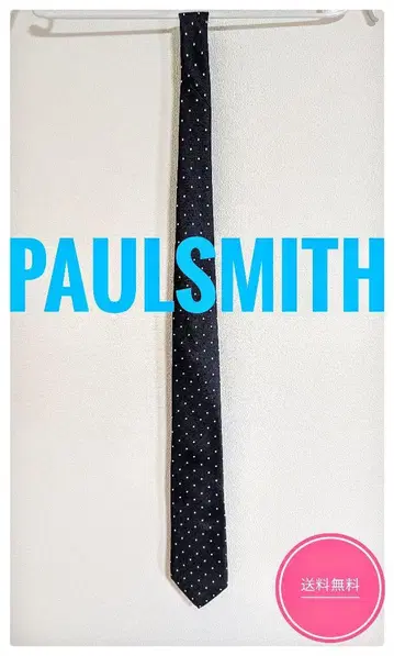 PAUL SMITH 네이비 도트 무늬 넥타이