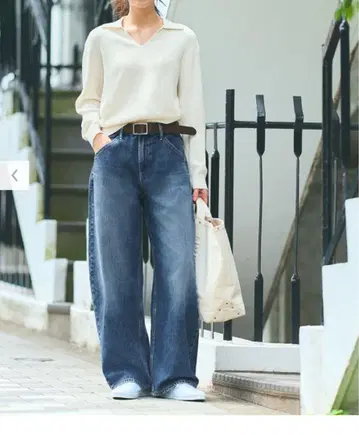 유니클로 UNIQLO 배기 커브 청바지