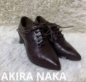 AKIRANAKA 아키라나카 부티 크로코 레이스업 브라운 23cm