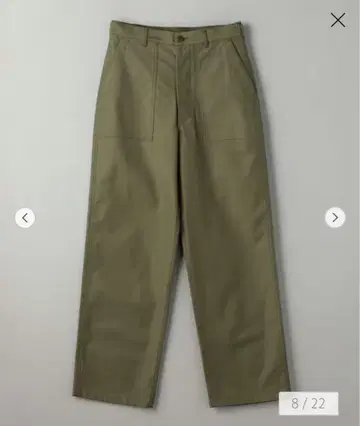 hyke 베이커 팬츠 Size 4 올리브 그린