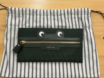 ANYA HINDMARCH 안야 힌드마치 프로그 지퍼 파우치