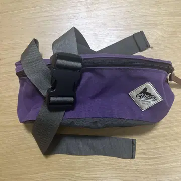 그레고리 구 로고 코튼 힙색