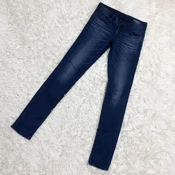 AZUL BY MOUSSY 스키니 데님 심플 밑단 데미지 가공 (25)