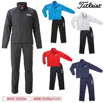 타이틀리스트 Titleist 우비 우의 상하의 LL 레드 새상품급