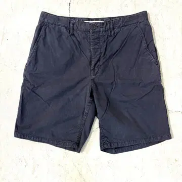 NORSE PROJECTS 코튼 트윌 숏 팬츠 네이비 W32