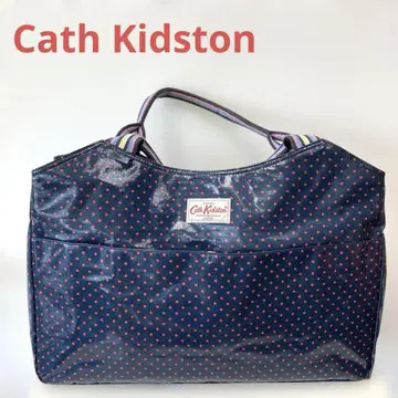Cath Kidston 여성용 나일론 네이비 도트 무늬 여행용 백
