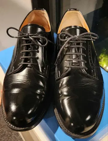 하루타 가죽 신발 블랙