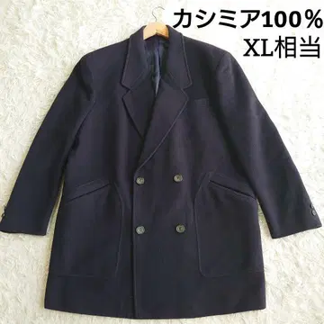 힐 크레스트 클럽 캐시미어 100% 더블 체스터 코트 XL 상당