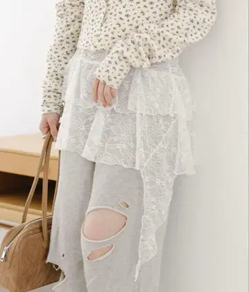 kastane 카스타네 레이스 아지메 미니 스커트 여성용