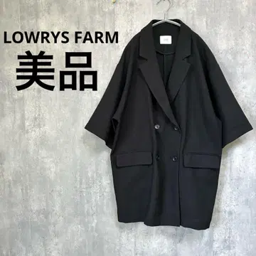 새상품급 LOWRYS FARM 반팔 더블 자켓 블랙 블랙 테일러드