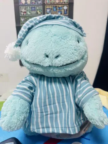 모자가 있는 파자마 폭신폭신 봉제 인형 누오 도오용