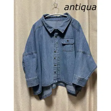 antiqua 안티카 데님 와이드 자켓 데님 자켓