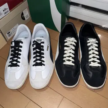 배송비 포함 PUMA ARMY TRAINER 2켤레 세트 블랙 화이트