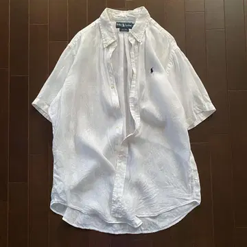 90년대 Ralph Lauren 랄프 로렌 린넨 버튼 다운 셔츠