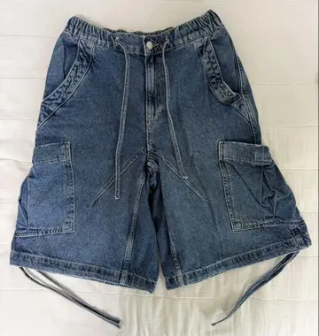 자라 데님 카고 숏 팬츠