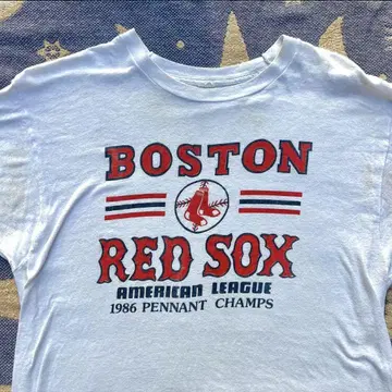 80s MLB 야구 USA제 보스턴 레드삭스 빨흰 레드 구제 의류