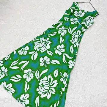Royal Hawaiian 슬리브리스 맥시 길이 원피스