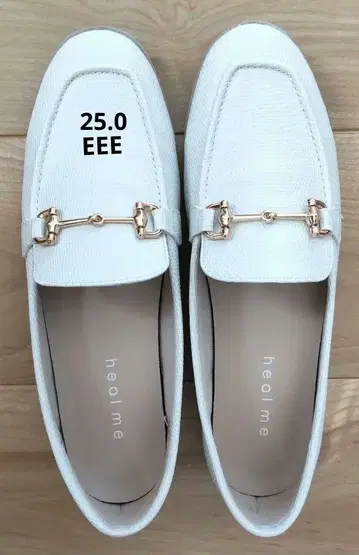 힐미 로퍼 경량 골드 금장 장식 25.0cm EEE