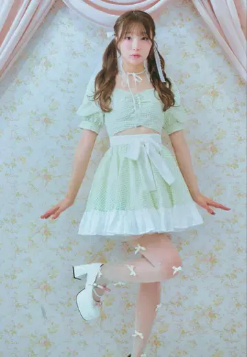Me roir 시어 체크 원피스