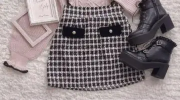 허니시나몬 지뢰계 양산형 청순 스커트