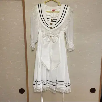 BABY 세일러 원피스 화이트