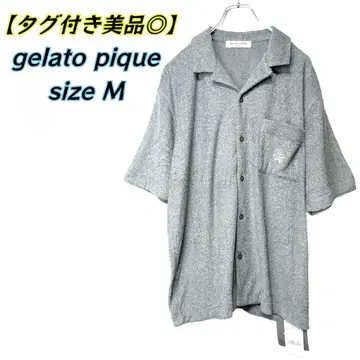 gelato pique 파일 원단 반팔 룸웨어 그레이 M