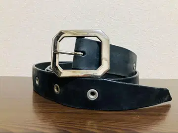 일본제 가죽 벨트 개리슨 벨트 도치기 가죽 팔각 버클 블랙