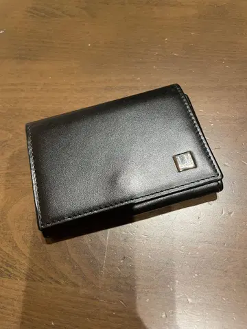 Dunhill 블랙 가죽 명함 케이스