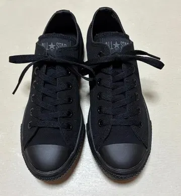 컨버스 올스타 라이트 블랙 모노크롬 OX 24cm