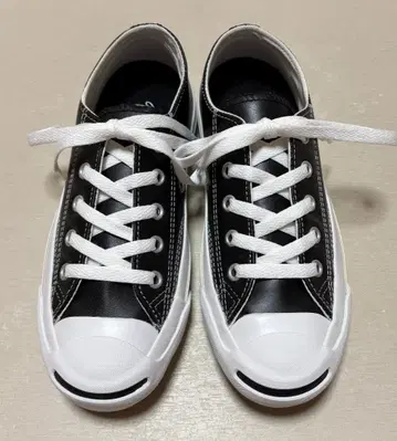 컨버스 잭 파셀 가죽 블랙 22cm