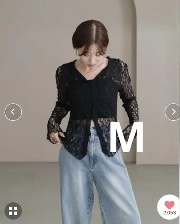 Kastane 카라 레이스 풀오버 M 사이즈