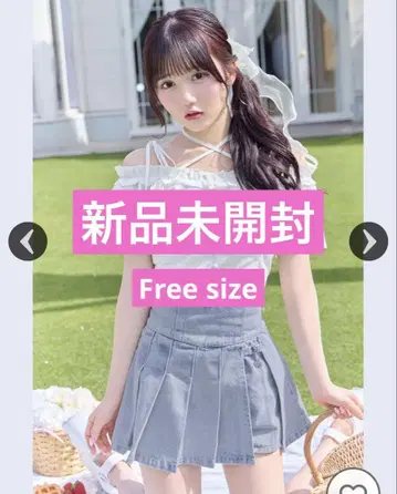 미셸 마카롱 미셸마카 슬림 레그 데님 치마바지 Free size