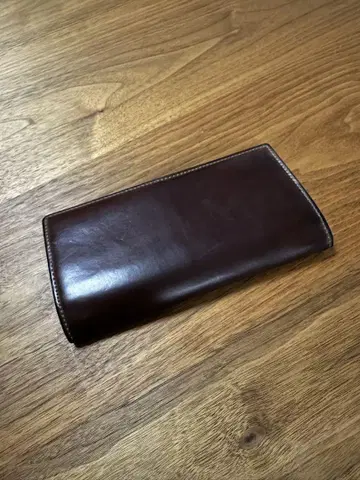 월요일까지 할인 한도 [쉘 코도반 2 지퍼 동전 지갑이있는 장지갑