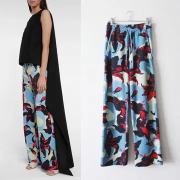 DRIES VAN NOTEN/드리스/21SS/플라워 맨투맨 와이드 팬츠