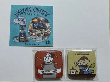 amazing coffee 아메코 10주년 스티커 캔뱃지