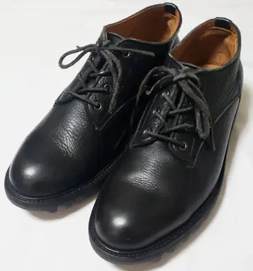 TOMO&CO 플레인토 천연 가죽 블랙 레이스업 28cm