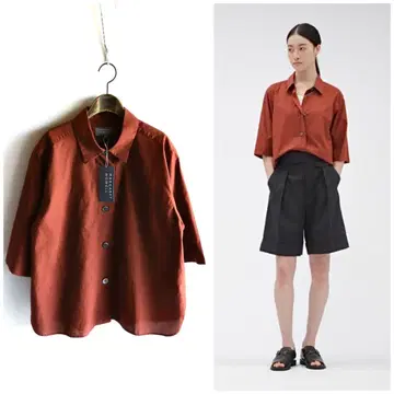 새상품 24SS 마가렛호웰 COTTON LINEN 2 박스 셔츠