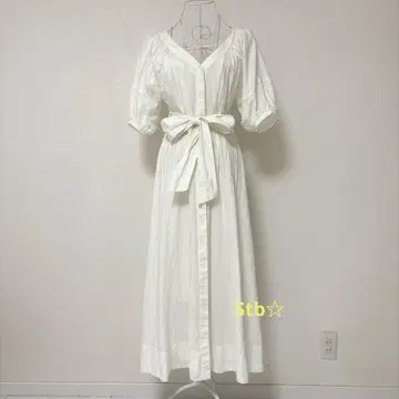 스나이델 코튼 스티치 원피스 snidel
