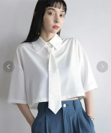 자카드 넥타이 SET 숏 셔츠 HARE