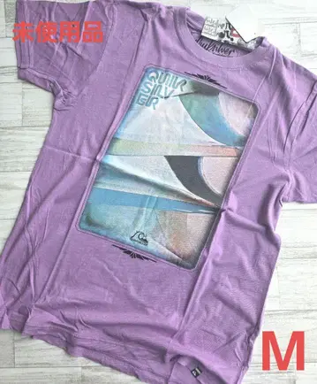 신상품/미사용 Quiksilver 90년대풍 서핑 티셔츠 퍼플 M