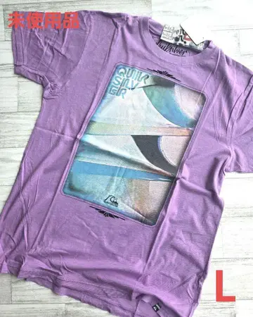 신상품/미사용 Quiksilver 90's풍 서핑 티셔츠 보라색 L