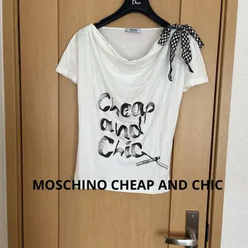 모스키노 CHEAP AND CHIC 반팔 리본 티셔츠