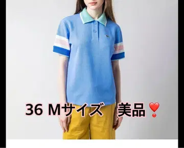 와플 니트 폴로 셔츠 LACOSTE 라코스테 폴로 셔츠 블루 M 사이즈