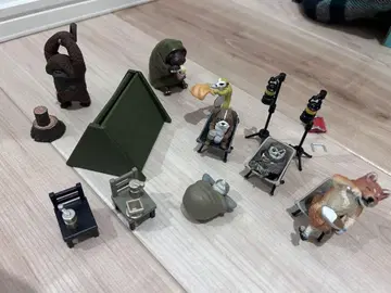 동물 캠핑 가챠가챠 묶음 판매 피규어 세트