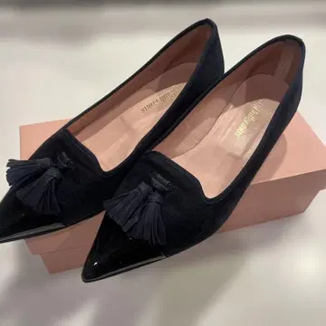 Pretty Ballerinas 네이비 펌프스 포인트 토