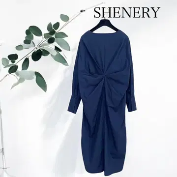 SHENERY 시너리 백 트위스트 스키퍼 셔츠 원피스